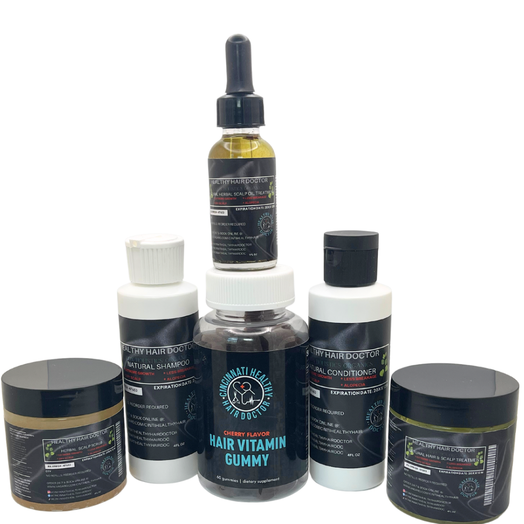 Healthy Hair Doctor 100% Holistics Organics Natural Herbal Scalp Oil Treamtent