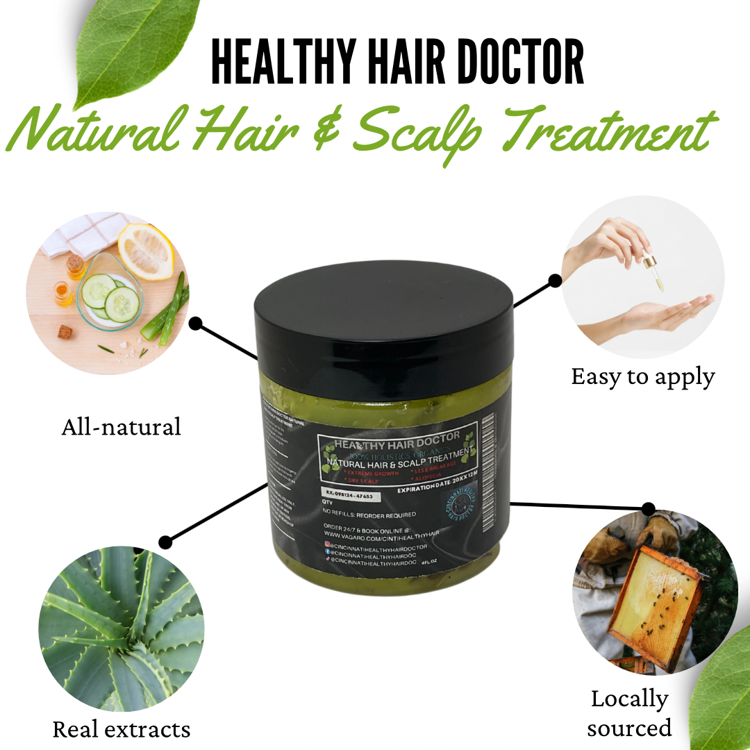 Healthy Hair Doctor  100% Holistic's Organics Natural Hair & Scalp Treatment